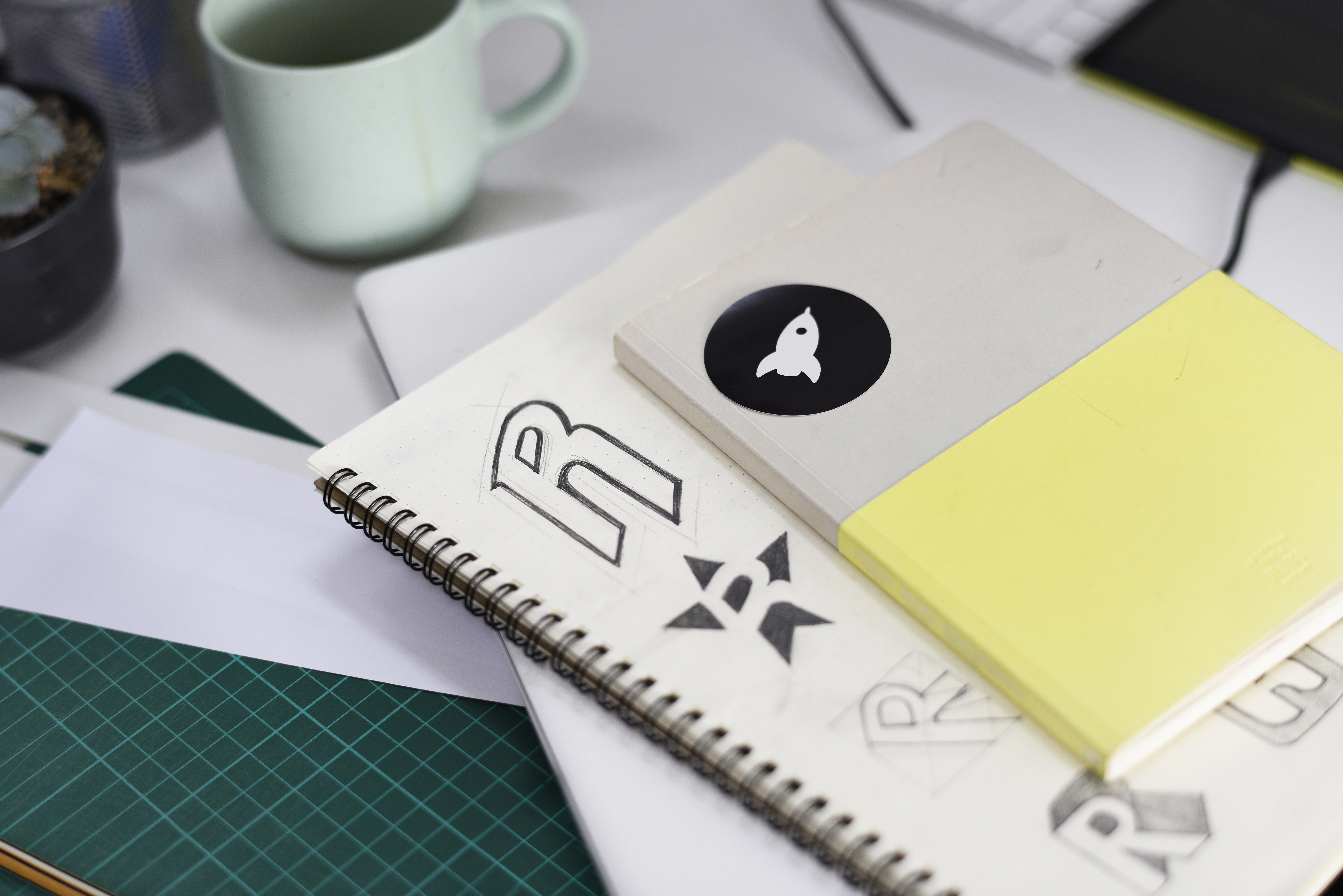 Design Ideas Notebook With Brand Logo Creative 