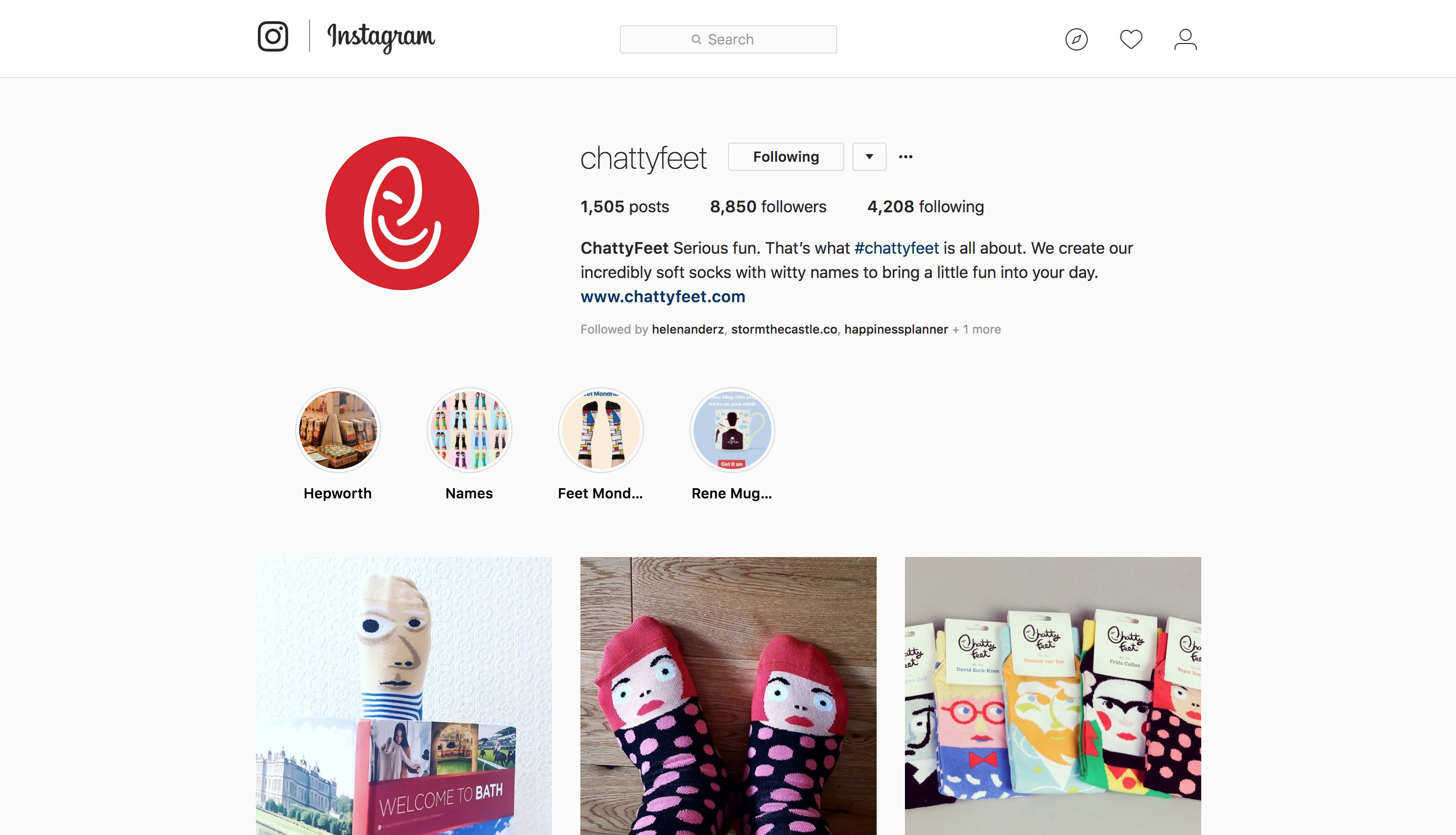 Instagram feed Creative Company