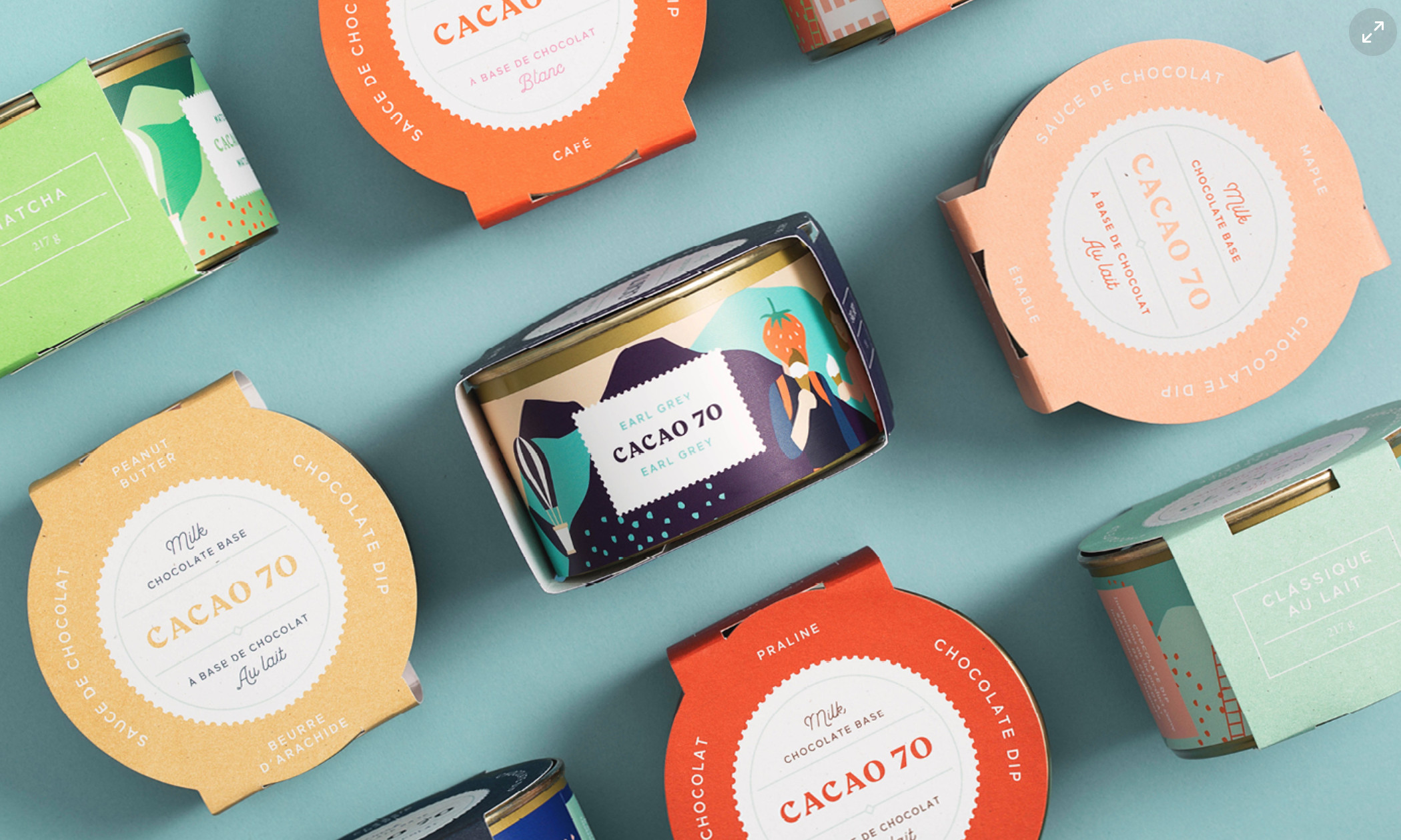 cacao pots packaging design