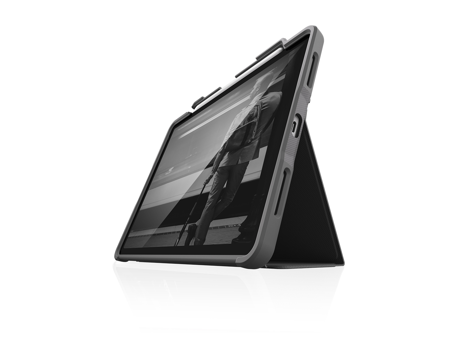 STM-2018-DuxPlus-iPadPro-12_9-Black-HighAngle ipad pro accessories