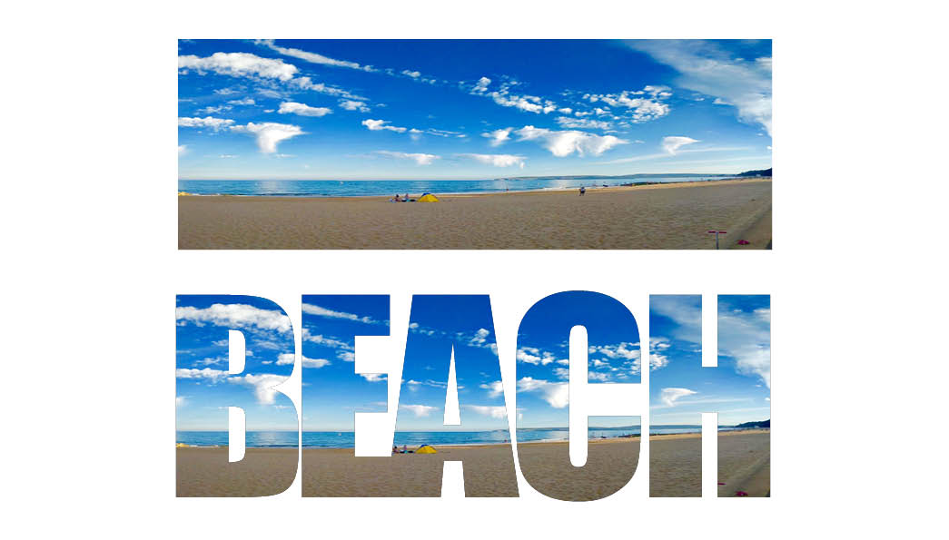  regular and text frame beach adobe indesign