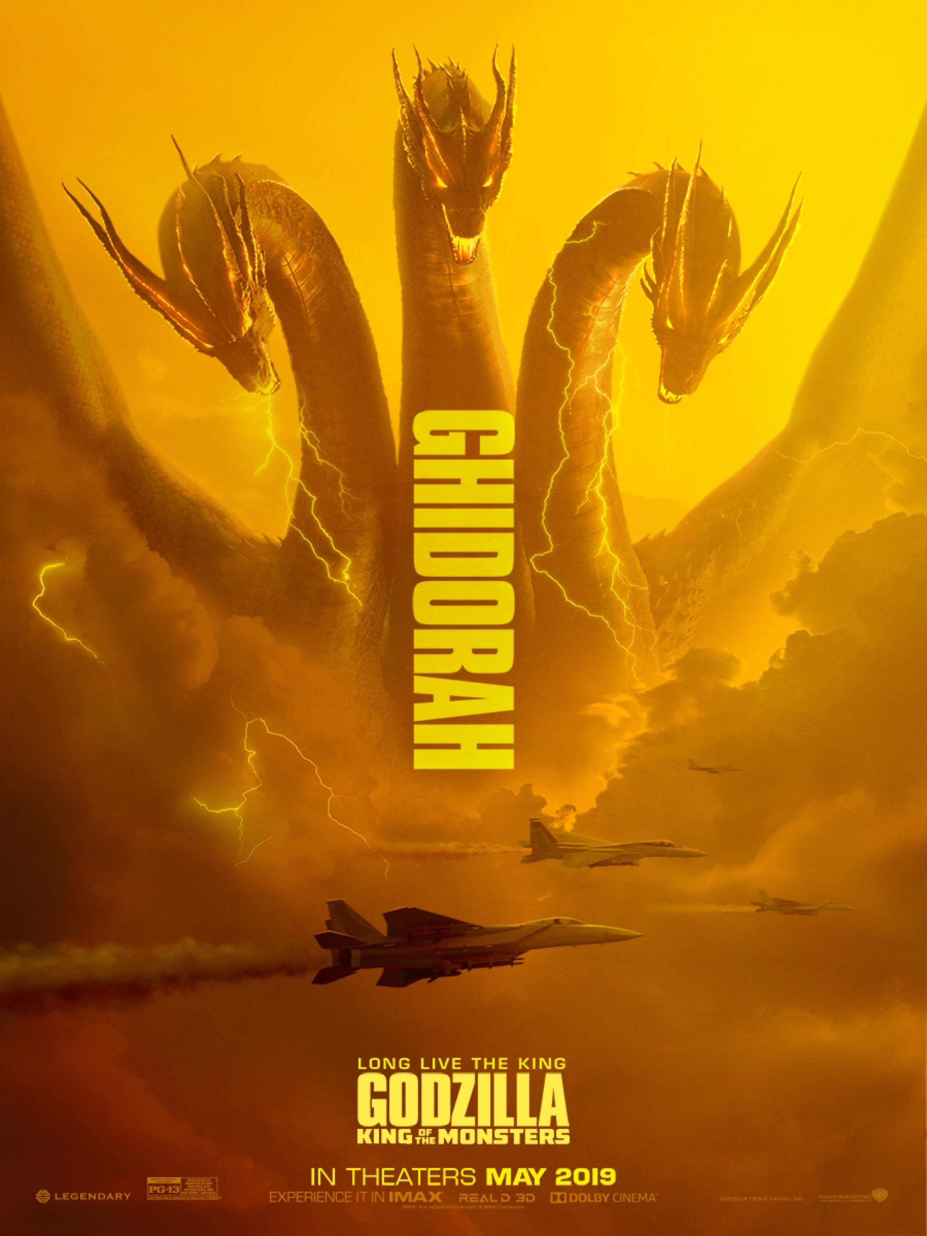 design 3 Godzilla official movie poster