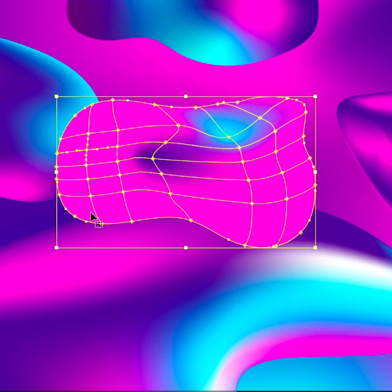 Gradient Mesh example