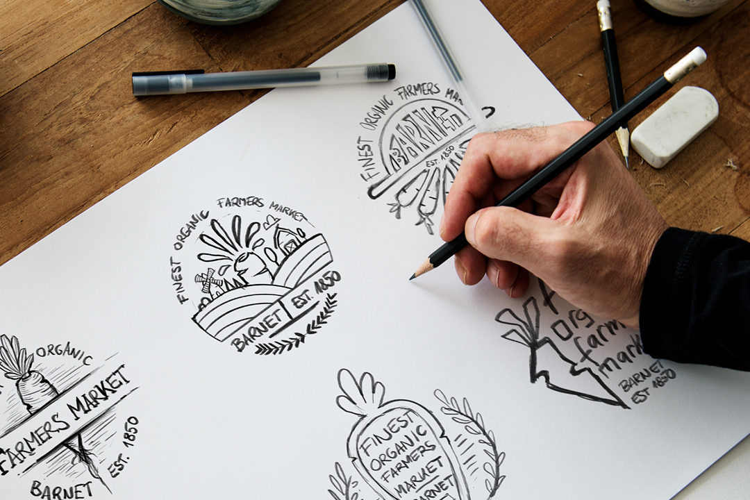 How to sketch a logo a professionals guide to logo sketching  99designs